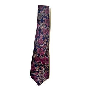 Pierre Cardin Men’s Tie floral purple, black